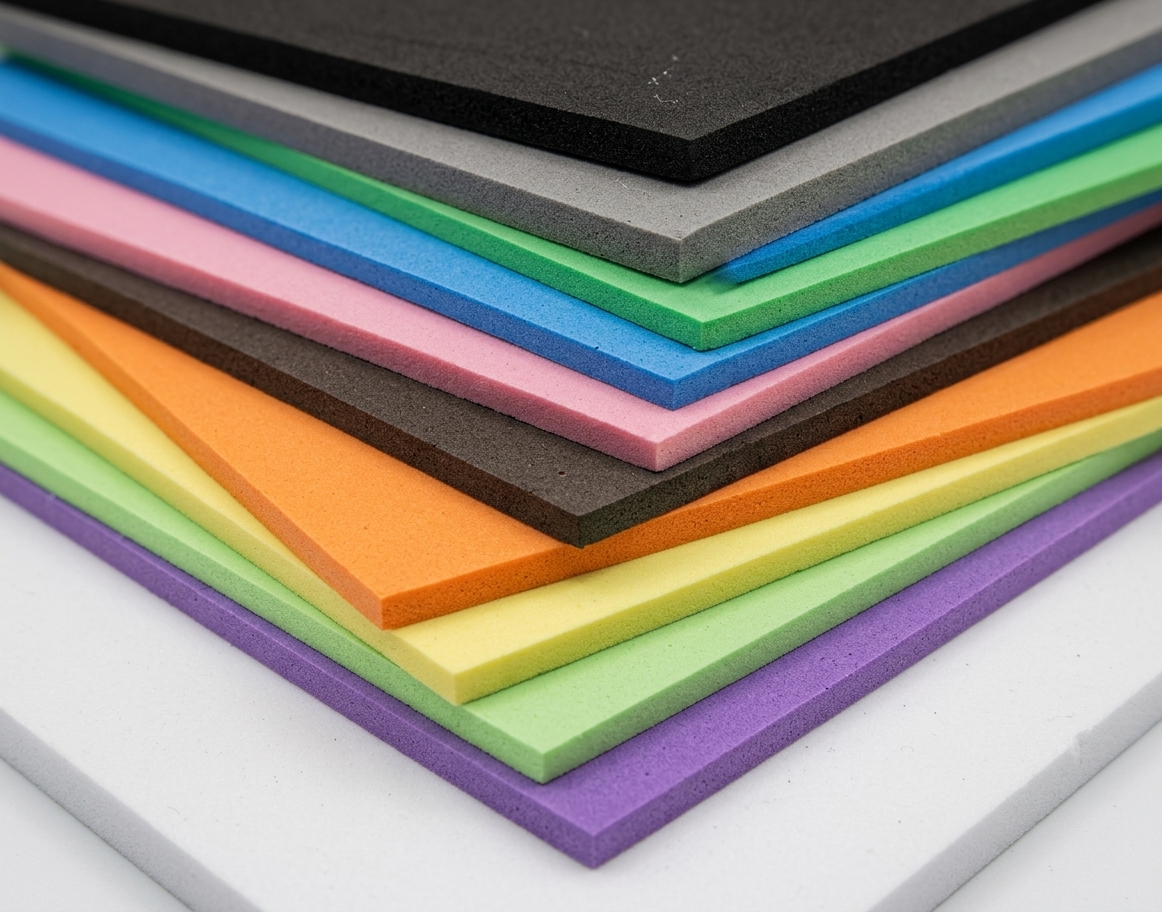 Planchas de goma EVA de distintos colores